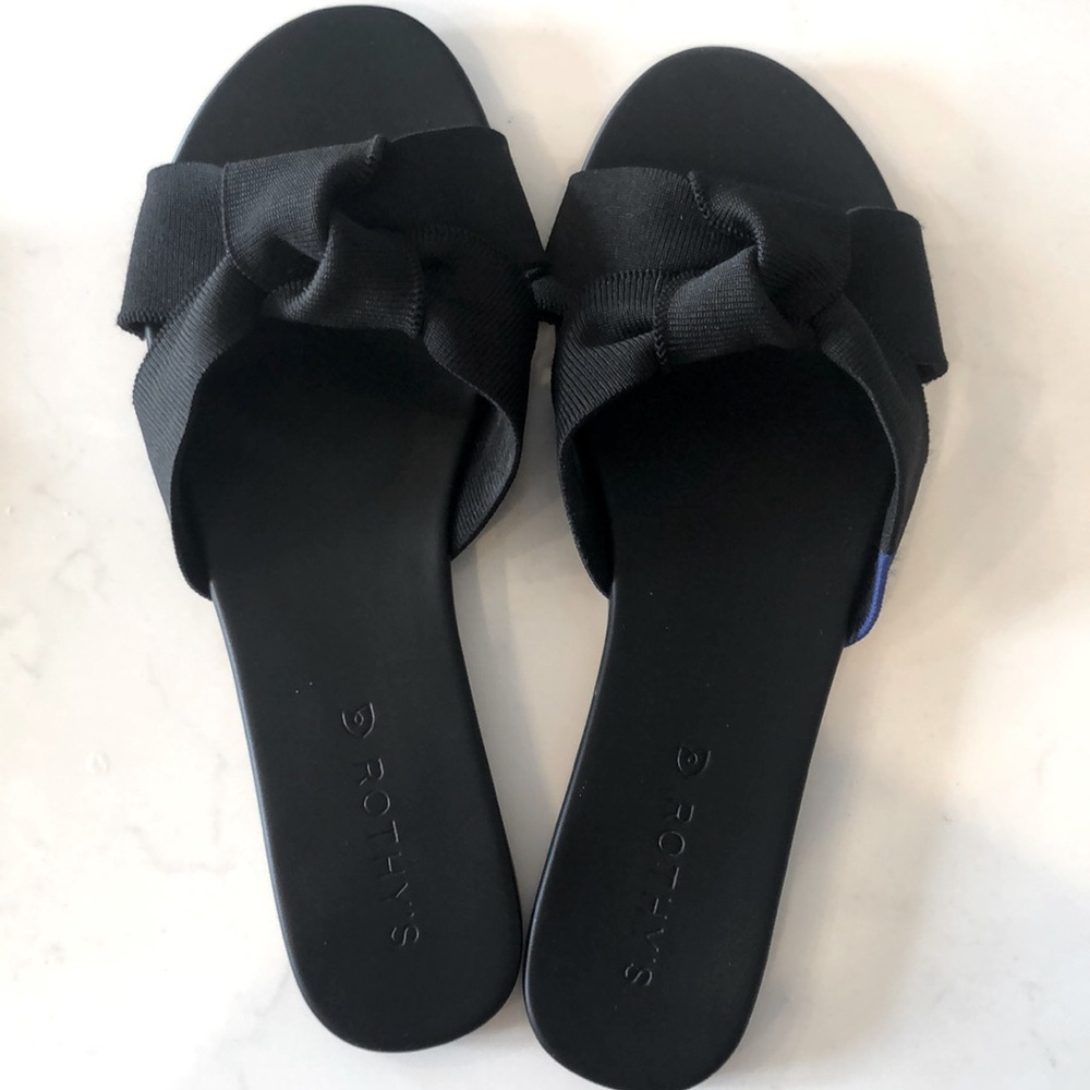 Rothy’s Knot Sandals Size 9 - Black